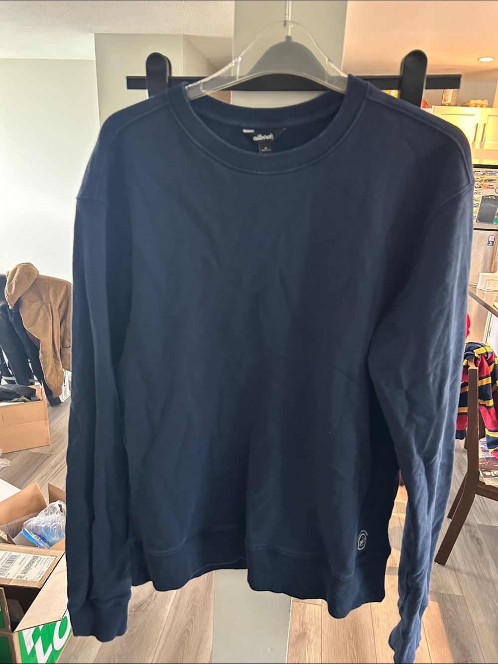 allbirds Men's Navy Crewneck Sweatshirt